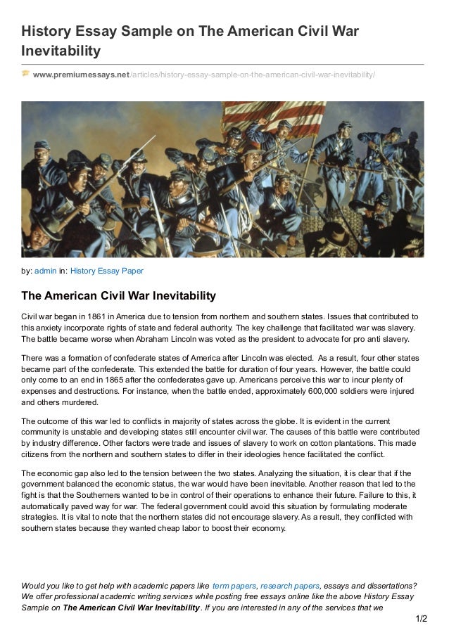 Essays on the civil war
