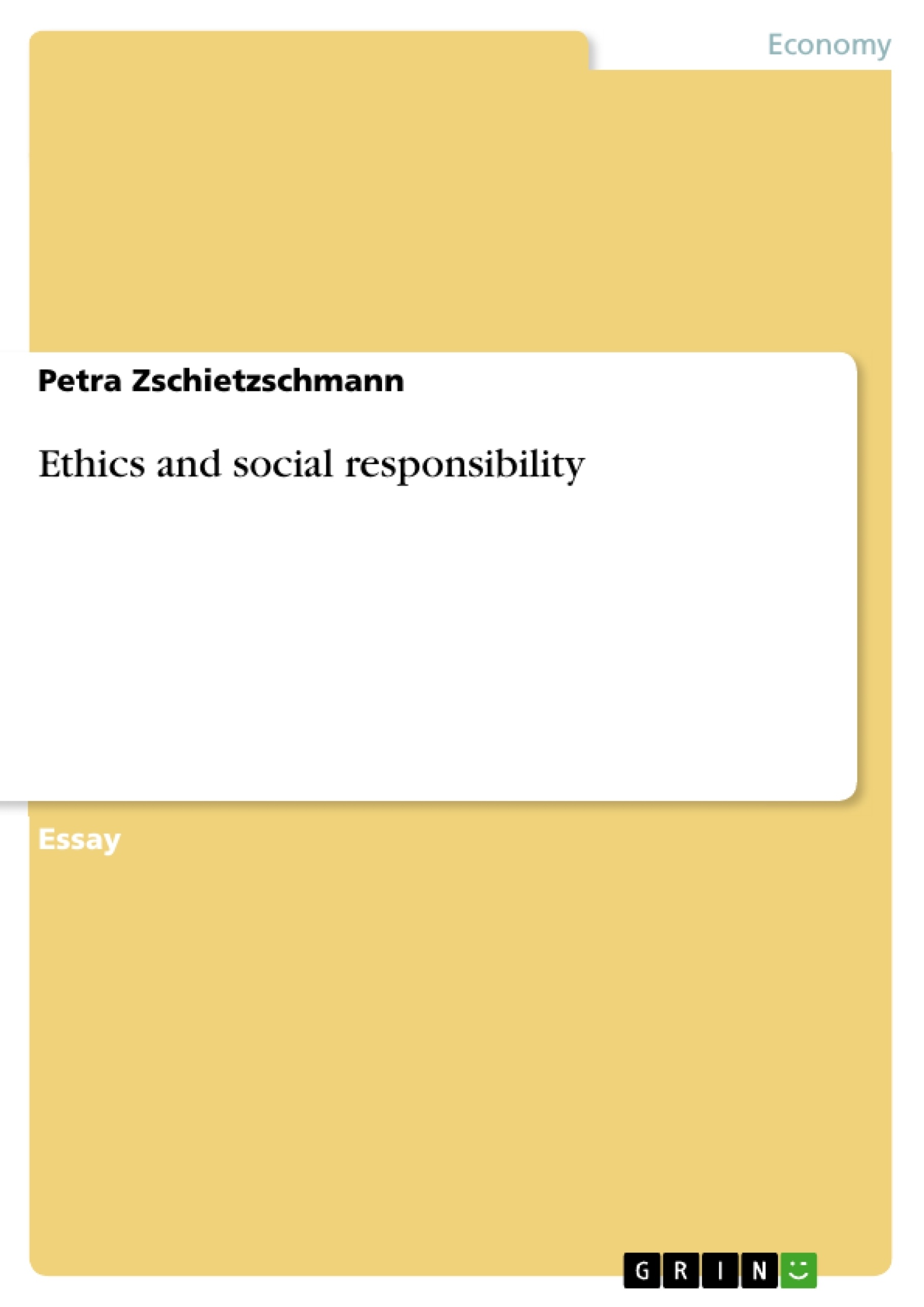 Essay on social responsibility