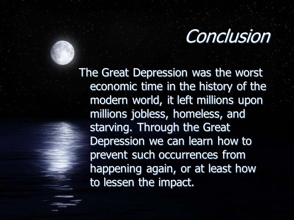 Causes of the great depression essay