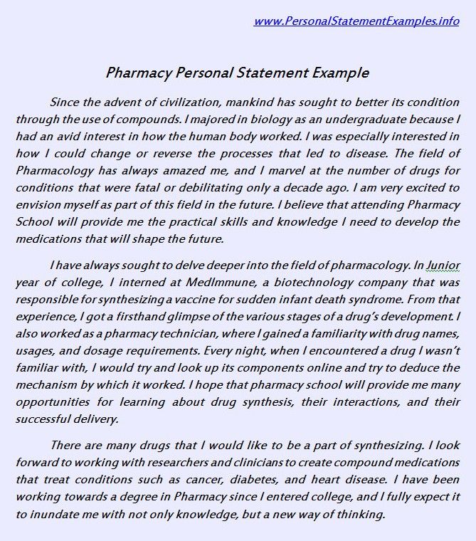 Pharmacy essay