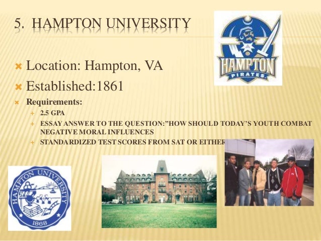 Hampton admissions essay