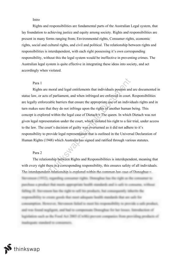 Hsc legal studies world order essay