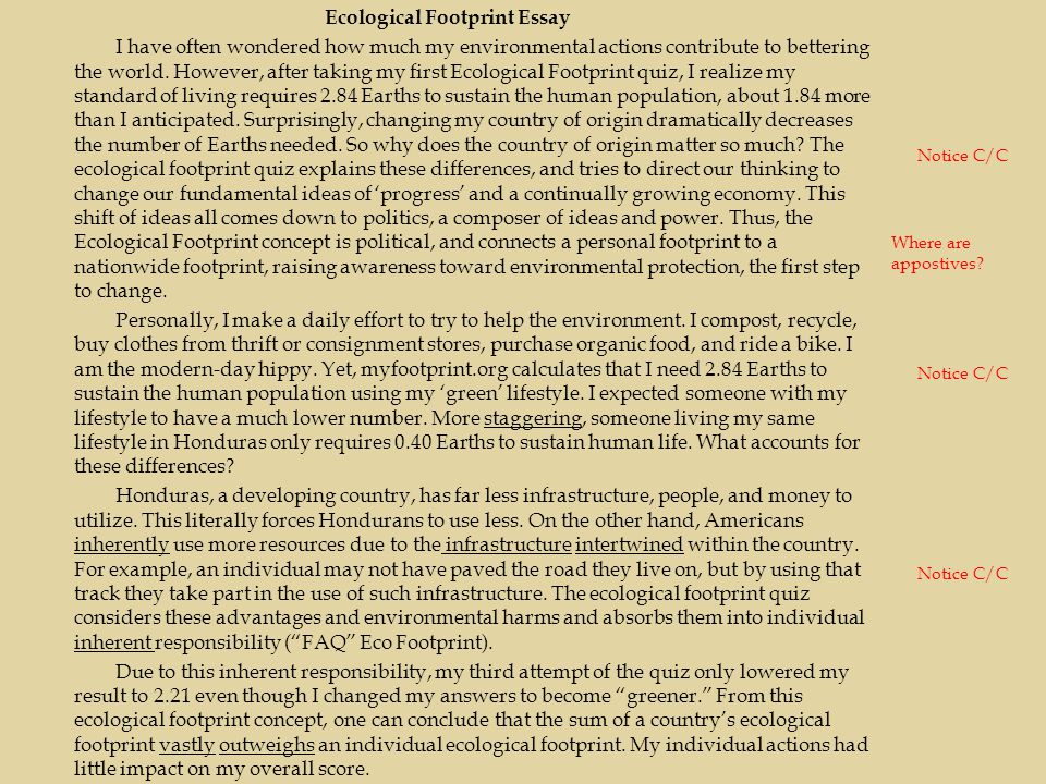 The Weaknesses Of The Ecological Footprint Environmental Sciences Essay