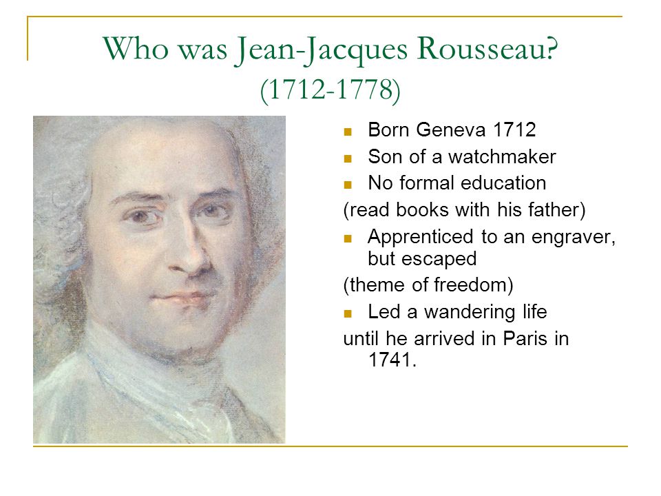 Jean - Jacques Rousseau - Essay