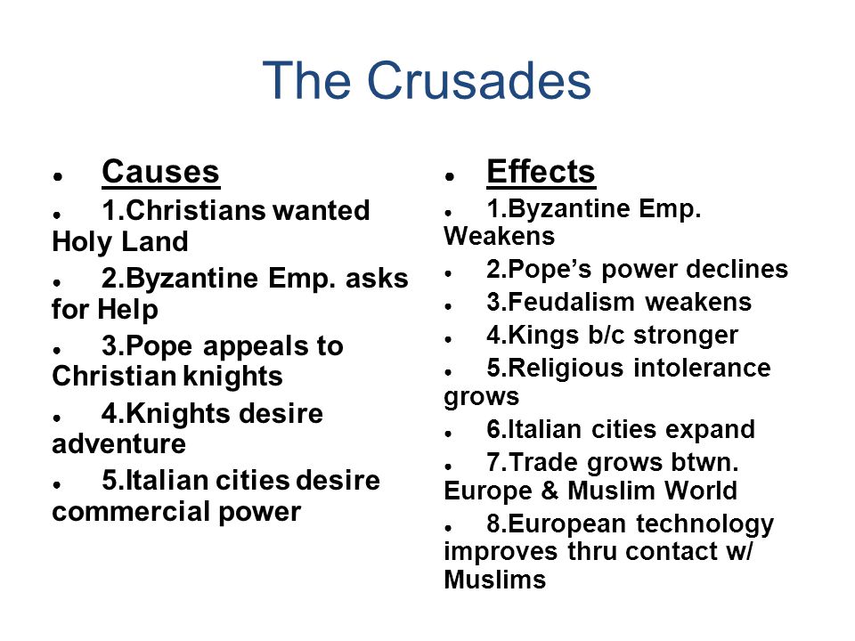 Crusades essay