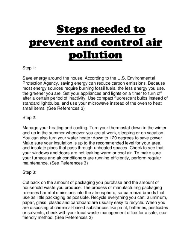 Essay writing pollution