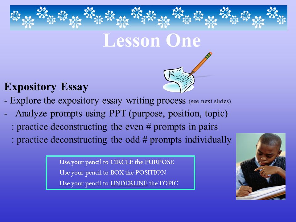 Expository essay ppt