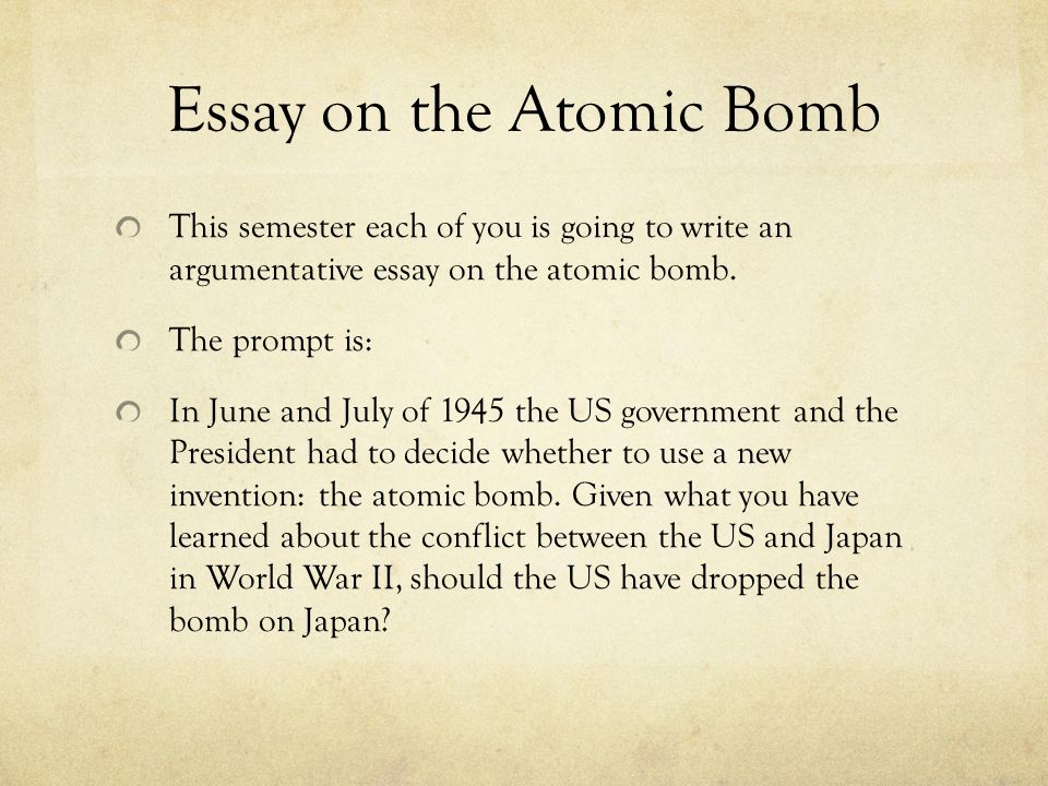 Atomic Bomb Essay Examples | Graduateway