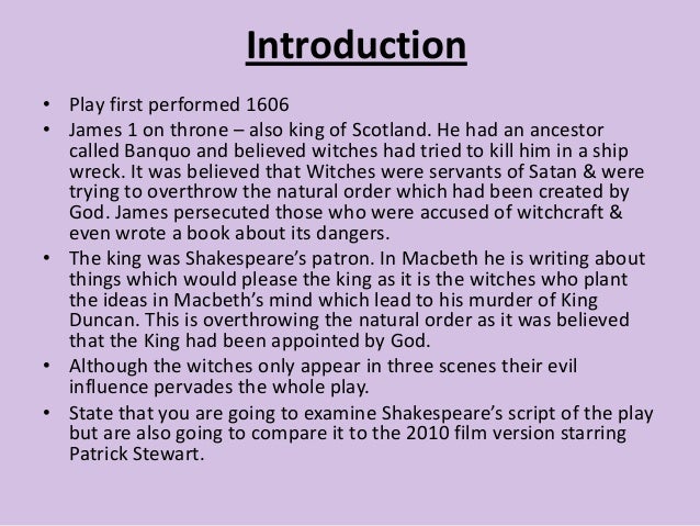 Macbeth essay outline