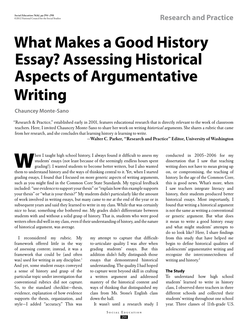 Final Year’s History Dissertation Writing Guide